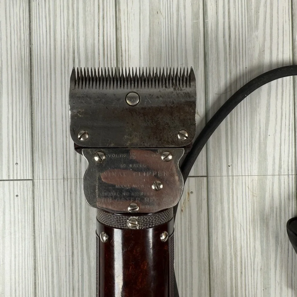 Vintage Oster Golden‎ A3 Horse/Animal Pet Clippers Adjustable Speed TESTED